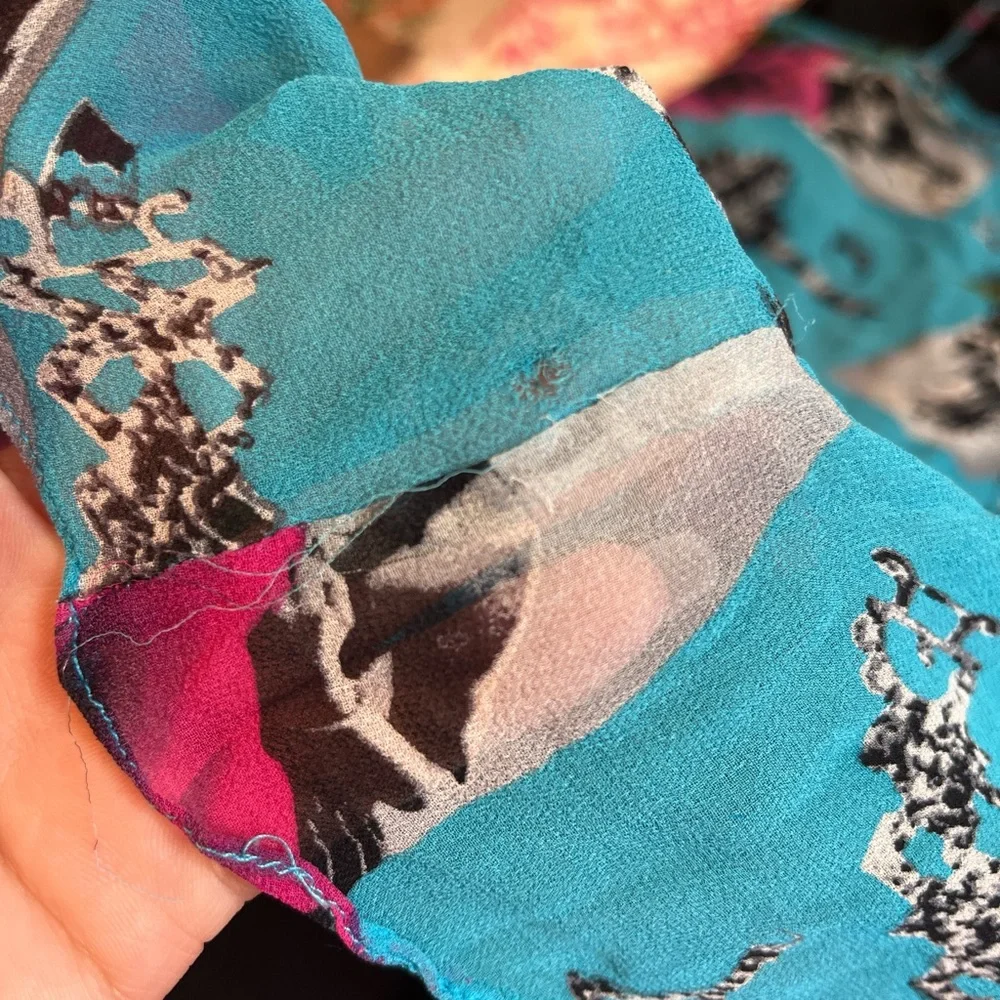 Betsey Johnson Blue and Pink Floral Dress - Picture 4 of 6